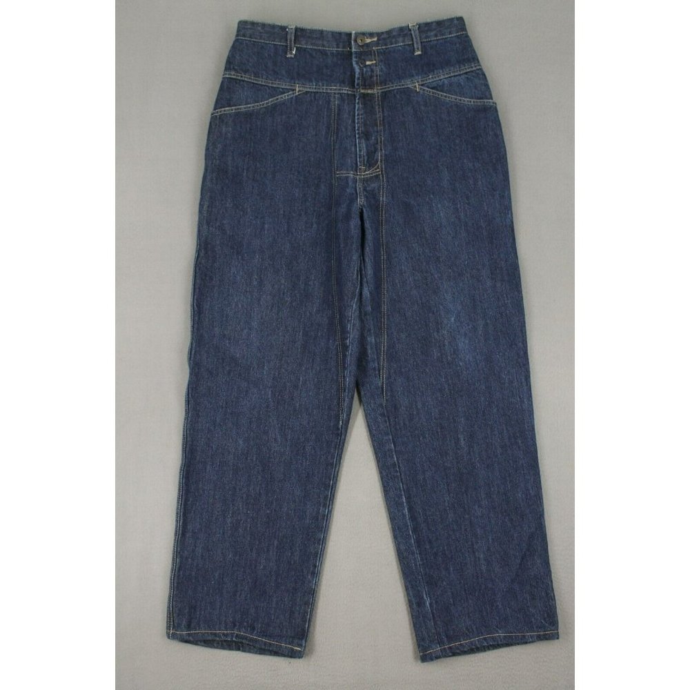 Vintage Marithe Francois Girbaud Mens 36x30 Baggy Blue Denim Dark Wash Jeans